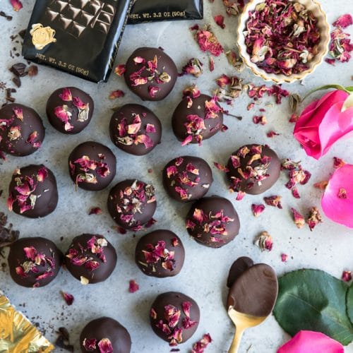 Rose & Chocolate Truffles